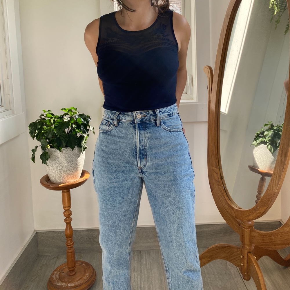 Mesh top tank top